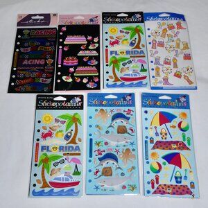 SUPER LOT OF 5 BRAND NEW STICKOPOTAMUS AND 2 USED STICKER PACKS - CUTE VARIETY